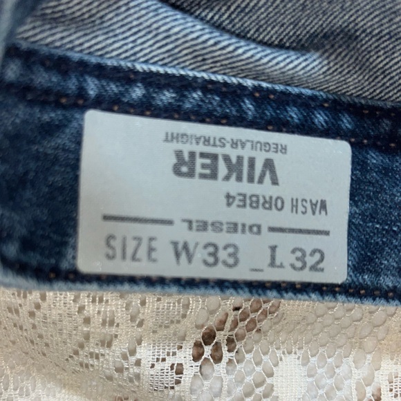 Diesel Men's Distressed Blue Jeans - Picture 4 of 12